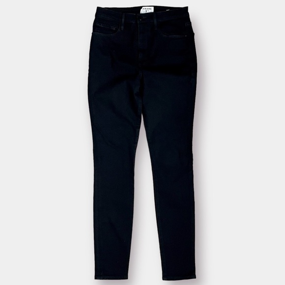 NEW Frame Ali High Rise Skinny Black Noir Size 28 - Picture 2 of 11